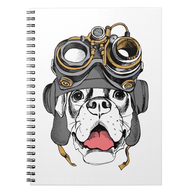 Caderno Espiral Boxer Steampunk (Frente)
