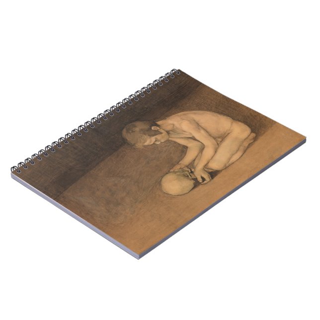 Caderno Espiral Boy with Skull (por Magnus Enckell) (Left Side)
