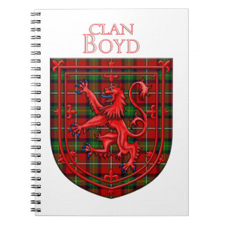 Caderno Espiral Boyd Tartan Scottish Xadrez Lion Rampant