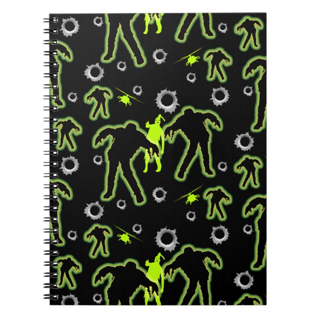 Caderno Espiral Boys Zombie School (Frente)