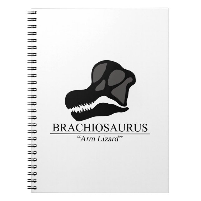 Caderno Espiral Brachiosaurus Skull (Frente)