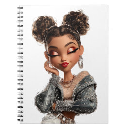 Caderno Espiral Braided Glam Girl Spiral Photo Notebook