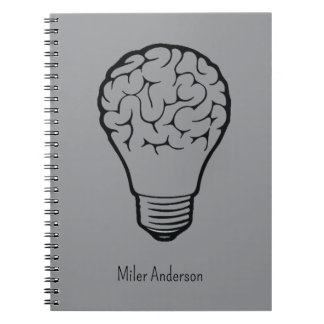 Caderno Espiral Brain Lamp - Creative Thinking Notebook- Mapping 