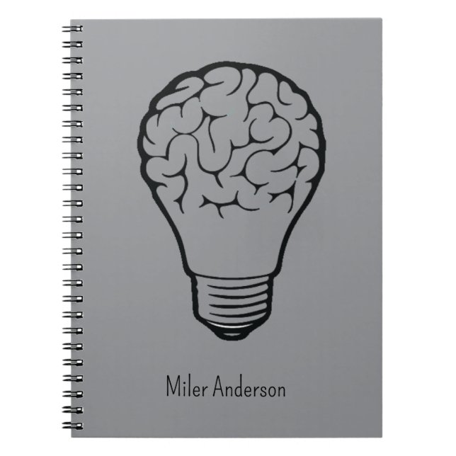 Caderno Espiral Brain Lamp - Creative Thinking Notebook- Mapping  (Frente)