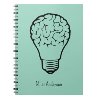 Caderno Espiral Brain Lamp - Creative Thinking Notebook- Mapping 