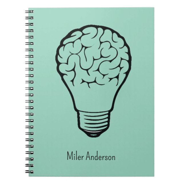 Caderno Espiral Brain Lamp - Creative Thinking Notebook- Mapping  (Frente)