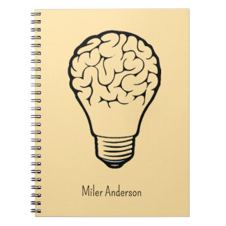 Caderno Espiral Brain Lamp - Creative Thinking Notebook- Mapping 