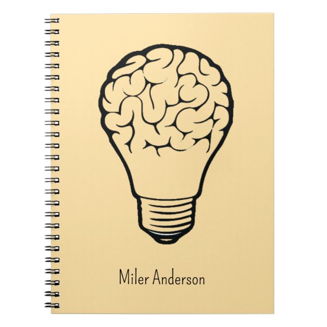 Caderno Espiral Brain Lamp - Creative Thinking Notebook- Mapping  (Frente)