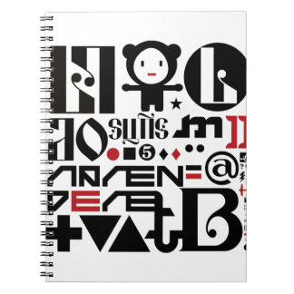 CADERNO ESPIRAL &BRANCO PRETO