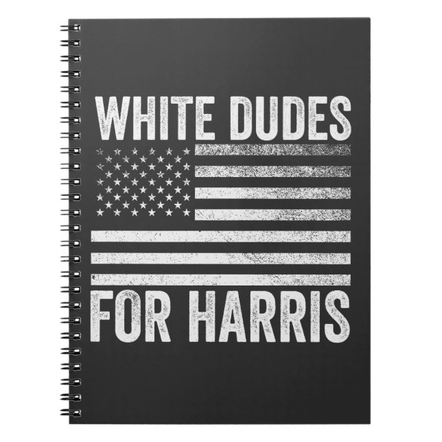 Caderno Espiral Brancos Para Kamala Harris 2024 (Frente)