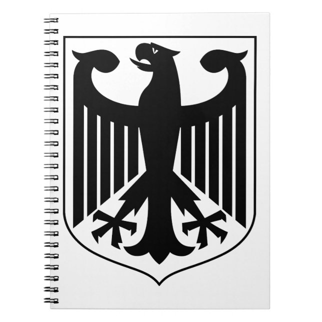 Caderno Espiral Brasão de armas da Alemanha (Frente)