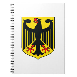 Caderno Espiral Brasão de armas da Alemanha