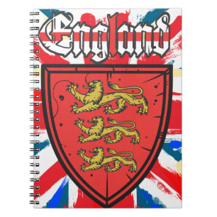 Caderno Espiral Brasão de Armas da Inglaterra