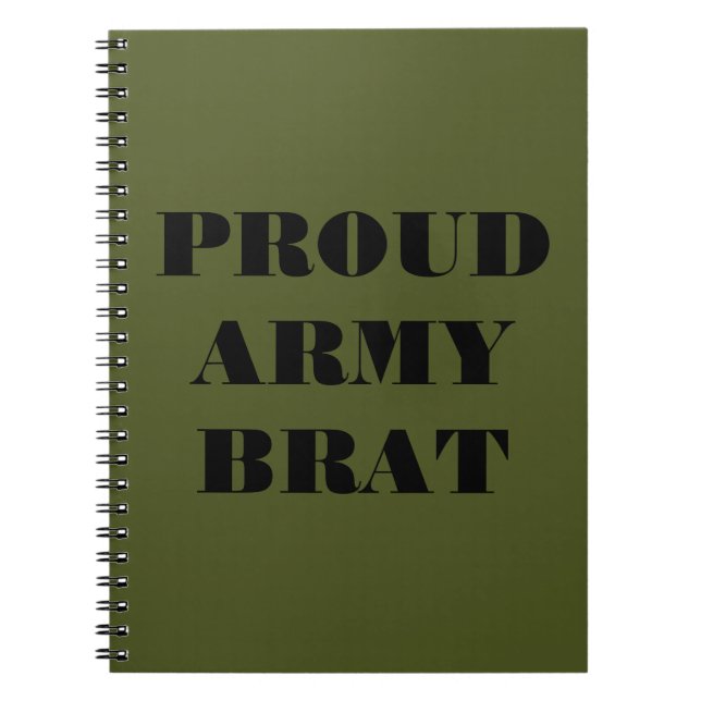 Caderno Espiral Brat do Exército Ortod do Notebook (Frente)