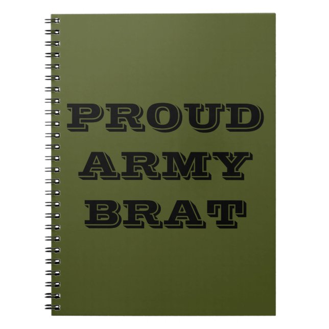 Caderno Espiral Brat do Exército Ortod do Notebook (Frente)