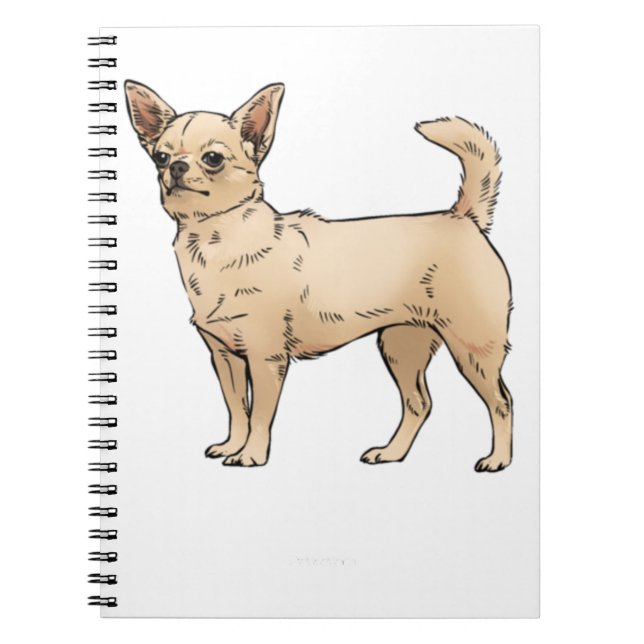 Caderno Espiral Brave Chihuahua Blue (Frente)