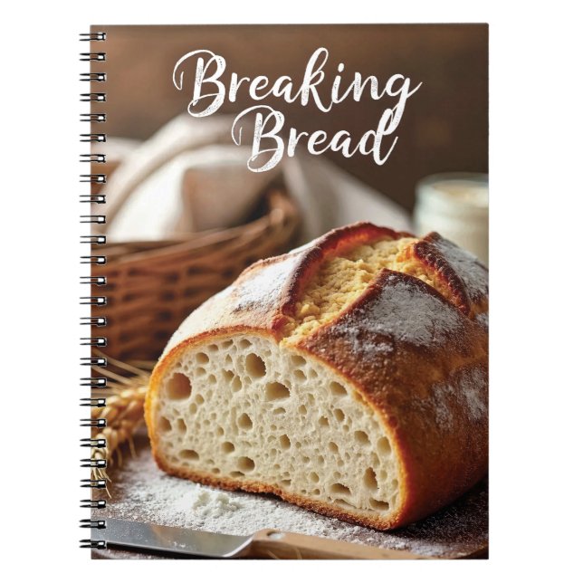 Caderno Espiral Bread Recipes (Frente)