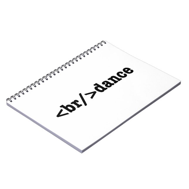 Caderno Espiral breakdance HTML Code (Left Side)