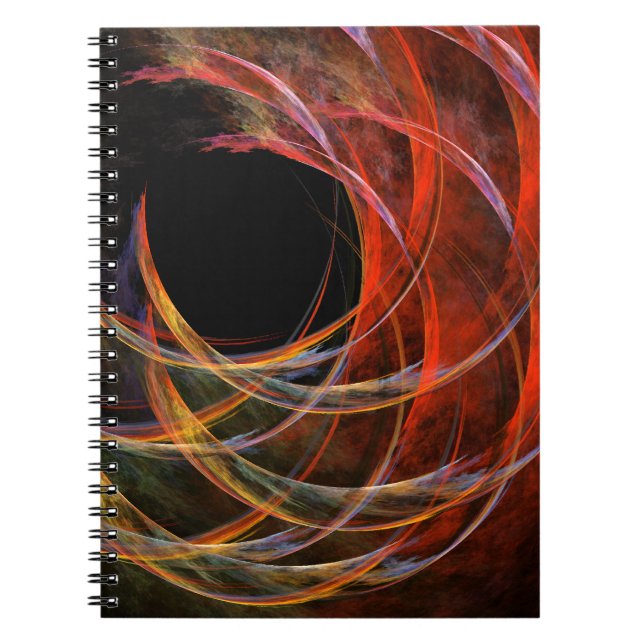 Caderno Espiral Breaking the Circle Abstract Art Notebook (Frente)