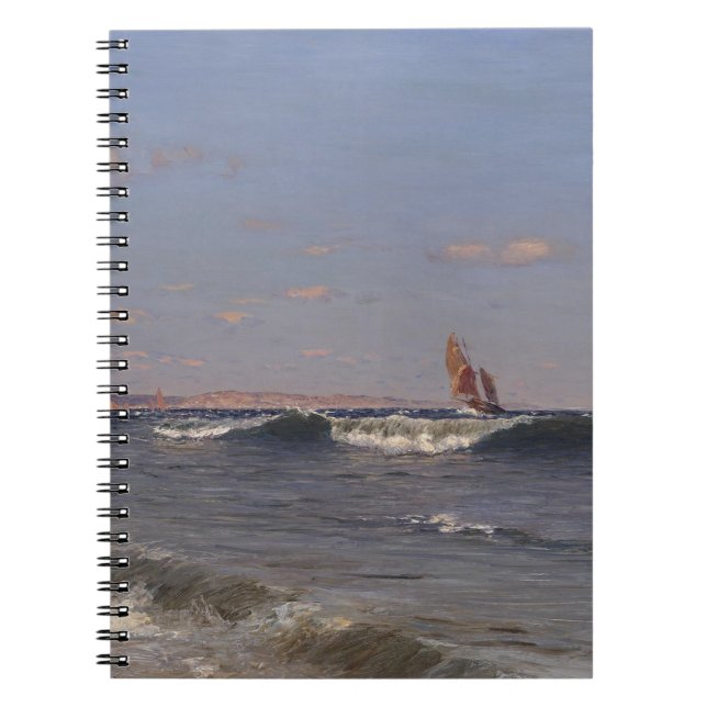 Caderno Espiral Breaking Wave por Dubovskoy (Frente)