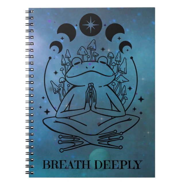 Caderno Espiral Breath Deeply Yoga (Frente)