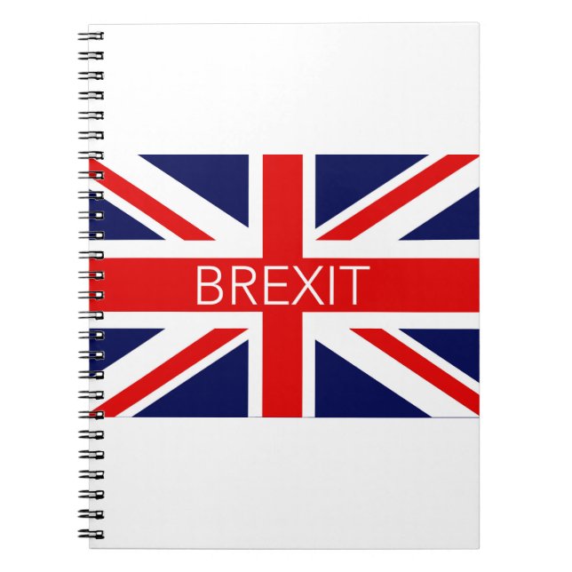 CADERNO ESPIRAL BREXIT UNIÃO JACK - IMAGEM DE ALTA QUALIDADE (Frente)