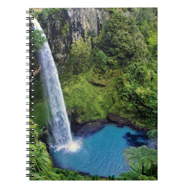 Caderno Espiral Bridal Veil Falls, NZ (Frente)
