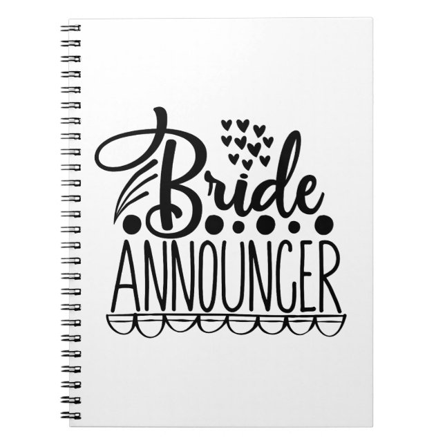 Caderno Espiral Bride Announcer (Frente)