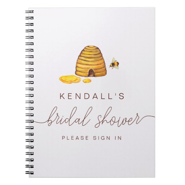 Caderno Espiral Bride to Bee Guestbook (Frente)
