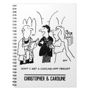 Caderno Espiral Bridegroom quer um período de arrefecimento