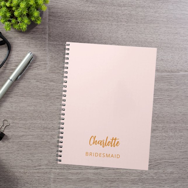Caderno Espiral Bridesmaid - rosa (Criador carregado)