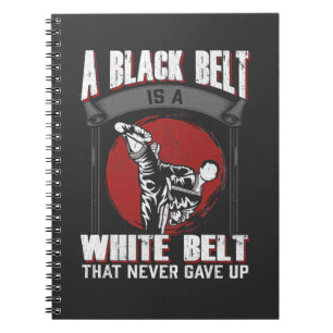 Caderno Espiral Briga de Artes Marciais do Cinturão Negro de Kara