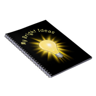 Caderno Espiral Bright Idea Light Bulb