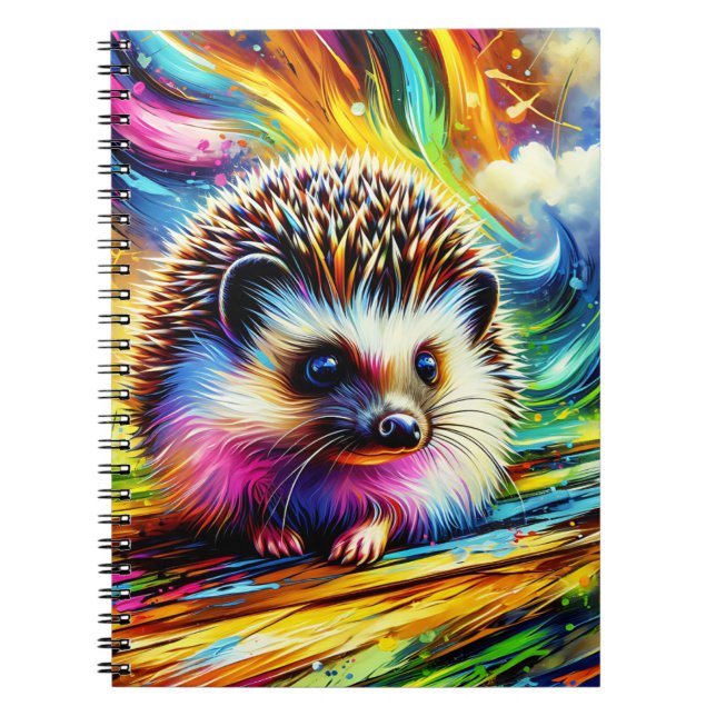 Caderno Espiral Bright Meadow Hedgehog Notebook (Frente)
