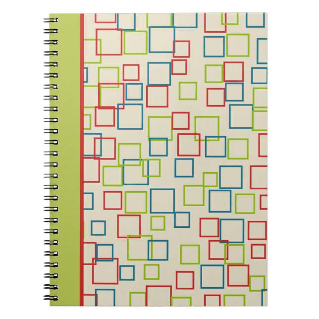 Caderno Espiral Bright Squares Notebook (Frente)