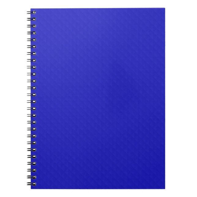 Caderno Espiral Brilhante, com textura azul neon. (Frente)
