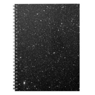 Caderno Espiral Brilhante preto brilhante