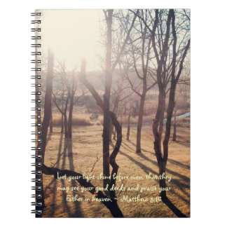 Caderno Espiral Brilho através do Diário