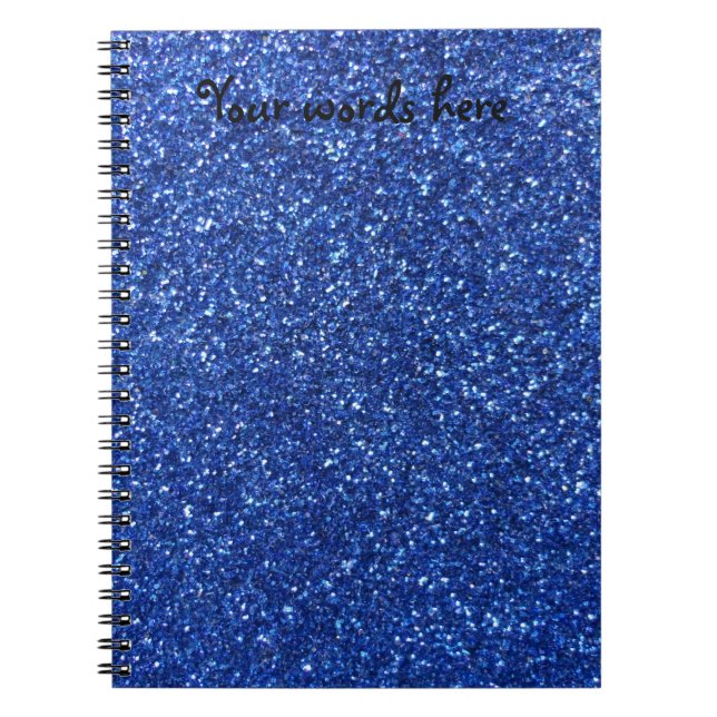 Caderno Espiral Brilho azul (Frente)