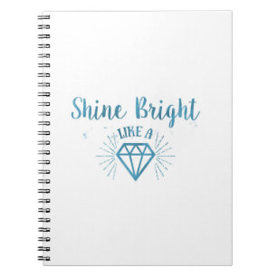 Caderno Espiral Brilho brilhante