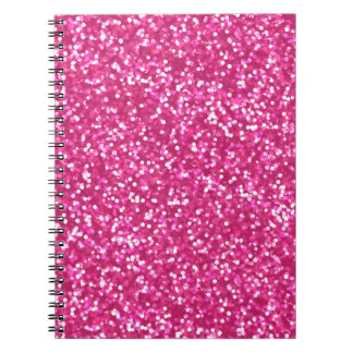 Caderno Espiral Brilho cor-de-rosa Sparkling