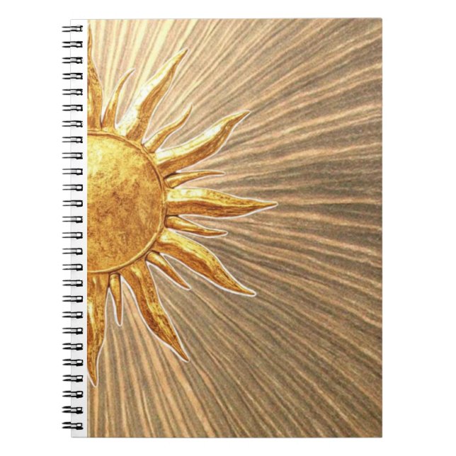 Caderno Espiral brilho do sol  (Frente)