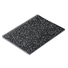 Caderno Espiral Brilho Preto Cinder