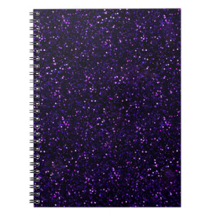 Caderno Espiral Brilho roxo Amethyst escuro