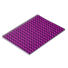 Caderno Espiral Brilho Zigue-Zague Roxo
