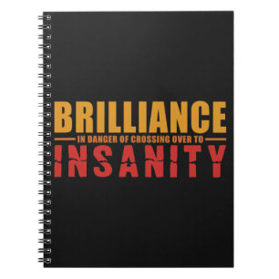 Caderno Espiral BRILLIANCE VS INSANIDADE notebook personalizado
