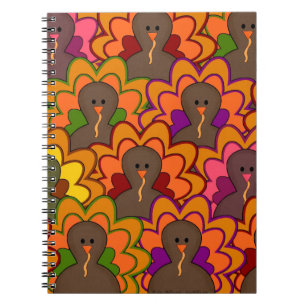 Caderno Espiral Brincadeira Colorida, Perus de Ação de Graças