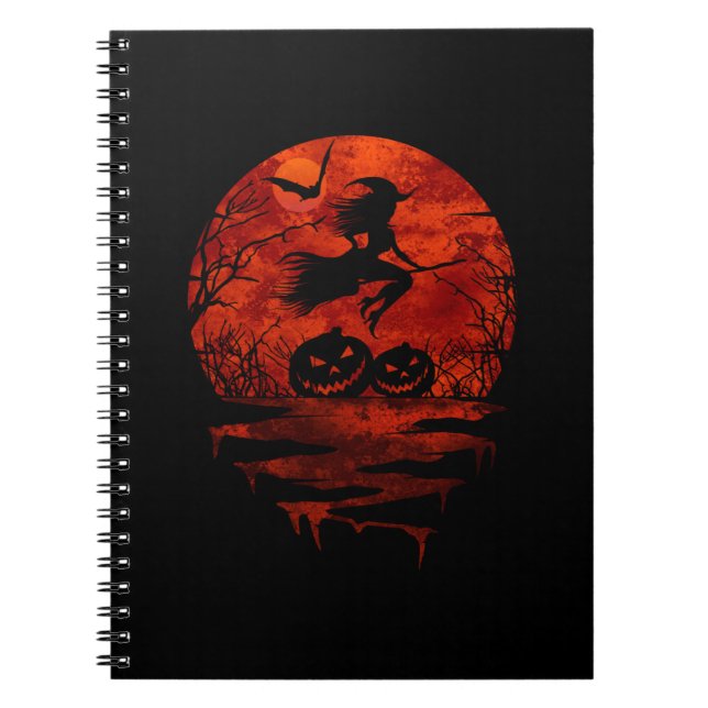 CADERNO ESPIRAL BRINCANDO NA LUA VERMELHA (Frente)