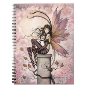 Caderno Espiral Brisa de Outono Fantasia Arte de Fada