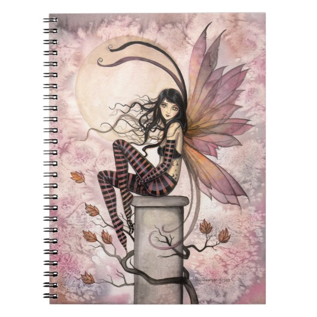 Caderno Espiral Brisa de Outono Fantasia Arte de Fada (Frente)